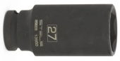 Головка ударная удлиненная шестигранная STELS, 27 мм, 1/2", CrMo