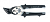 Ножницы по металлу GROSS"PIRANHA",185мм,прямой и левый рез