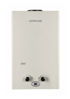 Водонагреватель газовый SUPERFLAME SF0120 10л/мин, белый с дисп. 