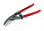Ножницы по металлу фигурные NWS левая, реж/кромка 250 мм резка малого радиуса 061L-12-250
