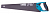 Ножовка по дереву GROSS "PIRANHA",500 мм,11-12 TPI,зуб-3D,кал.зуб,тефл.покр.полотна